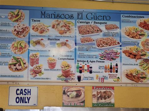 El guero mariscos - Welcome to Mariscos El Guero Baja Style Ceviche Bar - 1550 W 6th St, Corona, CA. Low prices, excellent and prompt service. We are waiting for you!